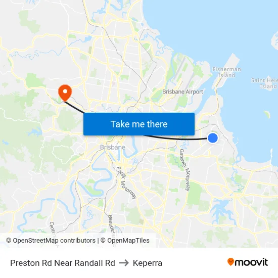 Preston Rd Near Randall Rd to Keperra map