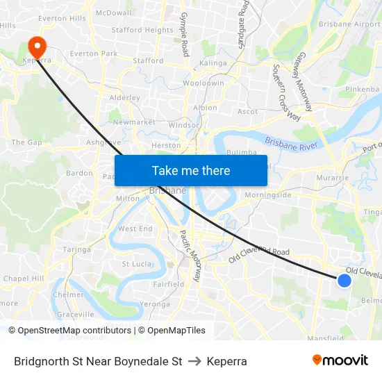Bridgnorth St Near Boynedale St to Keperra map