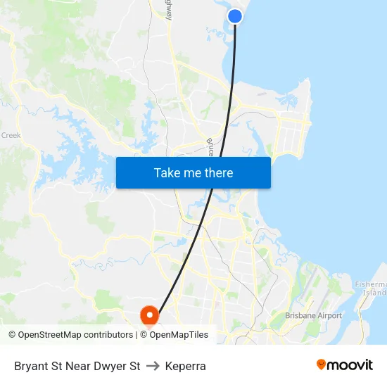 Bryant St Near Dwyer St to Keperra map