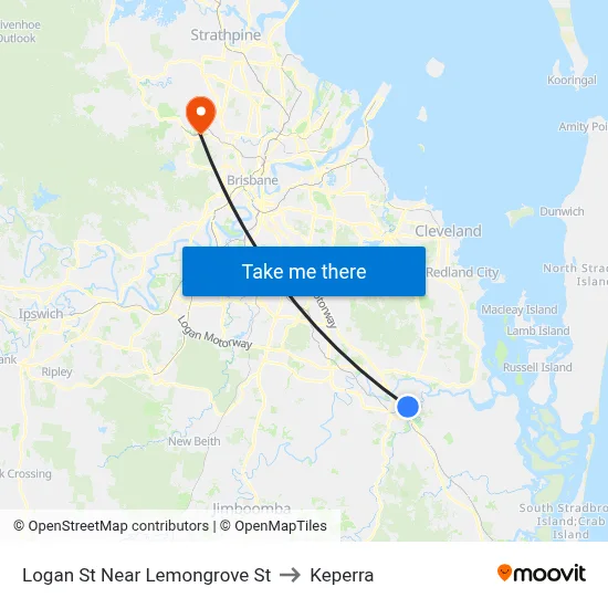 Logan St Near Lemongrove St to Keperra map