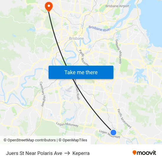 Juers St Near Polaris Ave to Keperra map