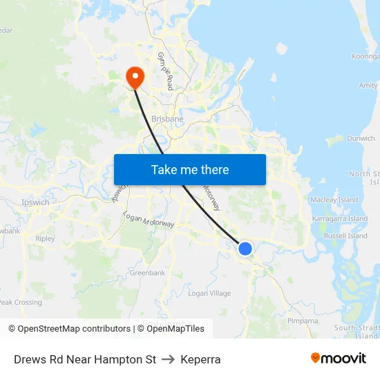 Drews Rd Near Hampton St to Keperra map