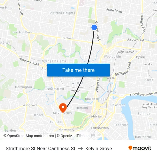 Strathmore St Near Caithness St to Kelvin Grove map