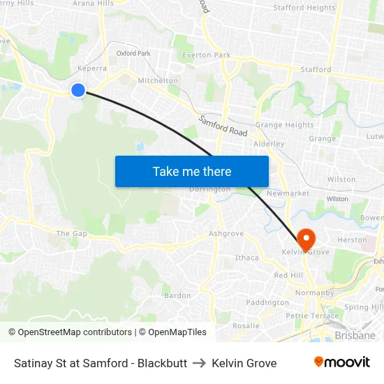 Satinay St at Samford - Blackbutt to Kelvin Grove map