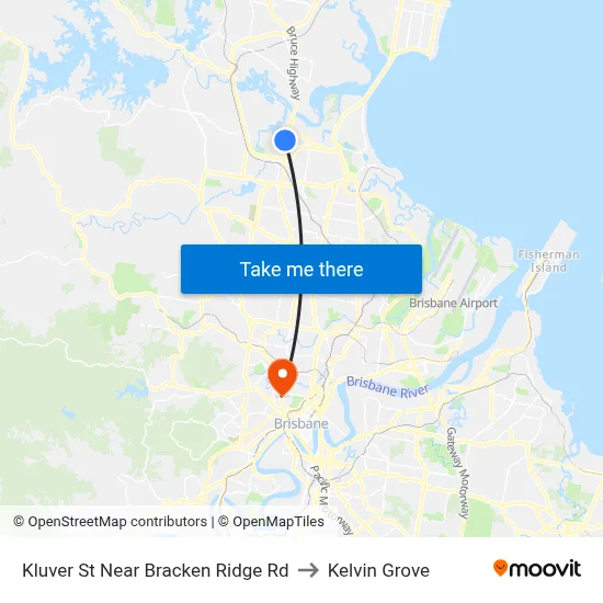 Kluver St Near Bracken Ridge Rd to Kelvin Grove map