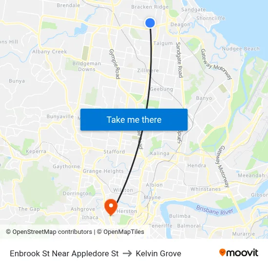 Enbrook St Near Appledore St to Kelvin Grove map