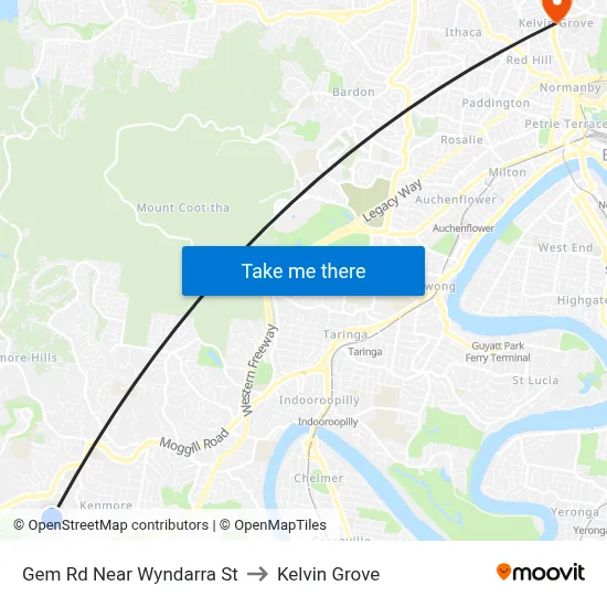 Gem Rd Near Wyndarra St to Kelvin Grove map
