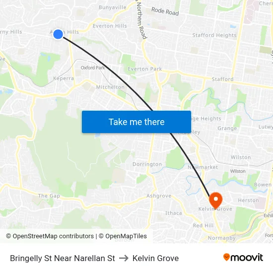 Bringelly St Near Narellan St to Kelvin Grove map