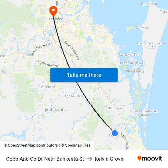 Cobb And Co Dr Near Bahkeeta St to Kelvin Grove map