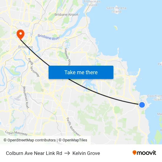 Colburn Ave Near Link Rd to Kelvin Grove map