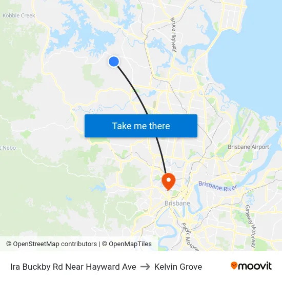 Ira Buckby Rd Near Hayward Ave to Kelvin Grove map