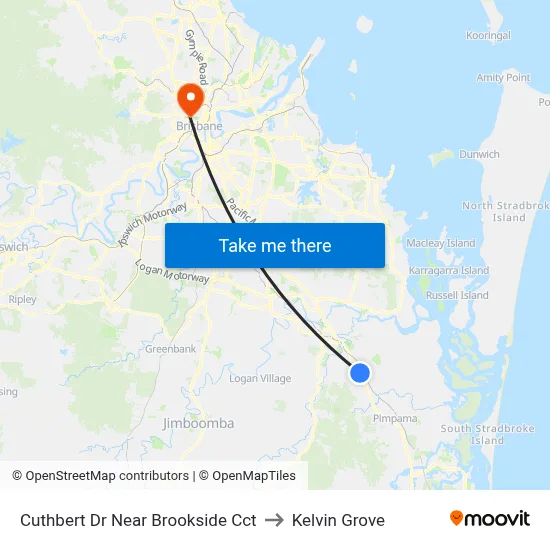 Cuthbert Dr Near Brookside Cct to Kelvin Grove map