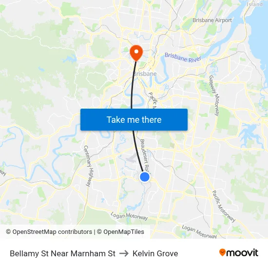 Bellamy St Near Marnham St to Kelvin Grove map