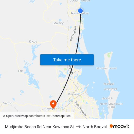 Mudjimba Beach Rd Near Kawanna St to North Booval map