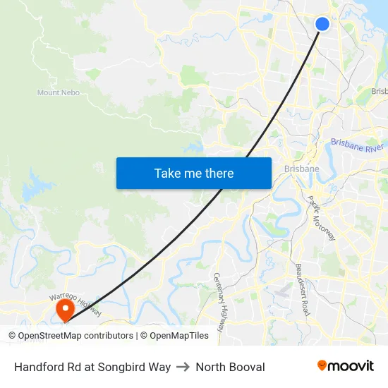 Handford Rd at Songbird Way to North Booval map