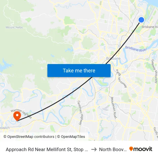 Approach Rd Near Mellifont St, Stop 31 to North Booval map