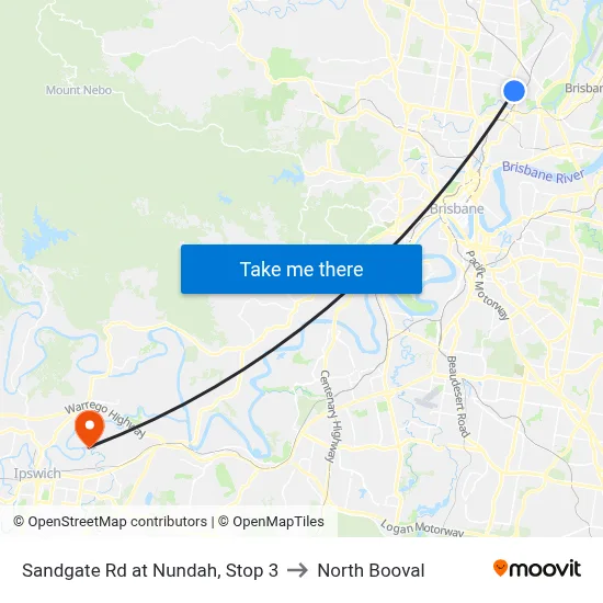 Sandgate Rd at Nundah, Stop 3 to North Booval map