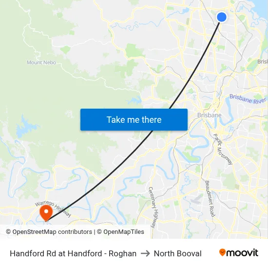 Handford Rd at Handford - Roghan to North Booval map