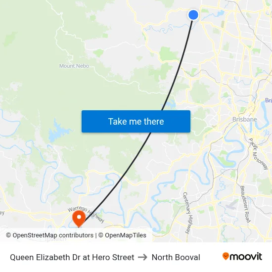 Queen Elizabeth Dr at Hero Street to North Booval map