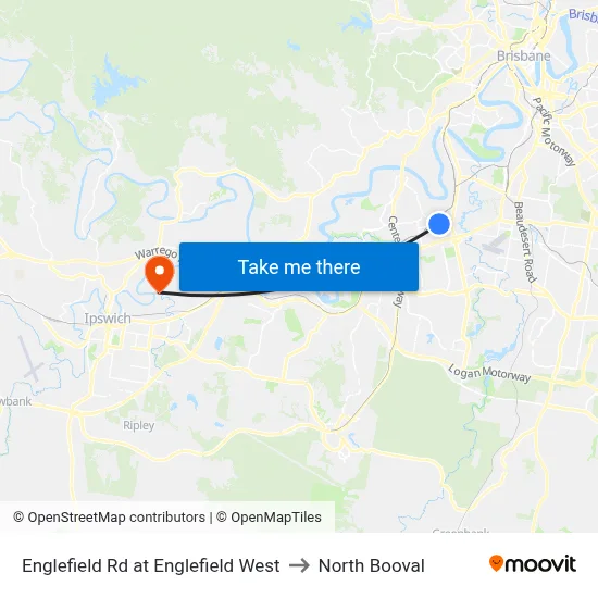 Englefield Rd at Englefield West to North Booval map