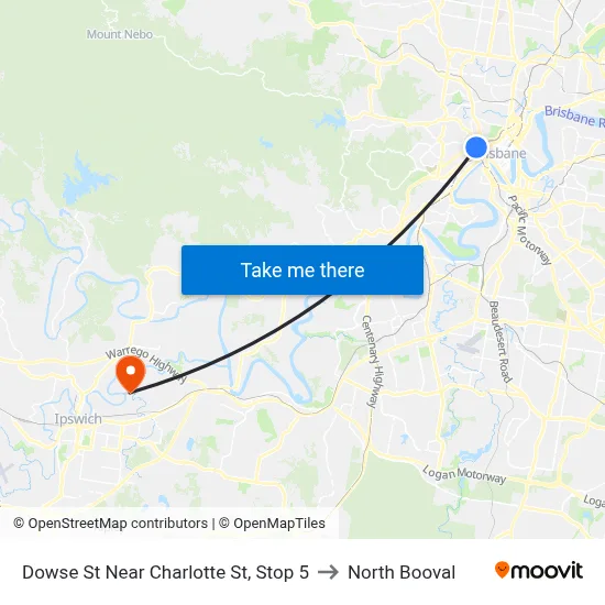 Dowse St Near Charlotte St, Stop 5 to North Booval map