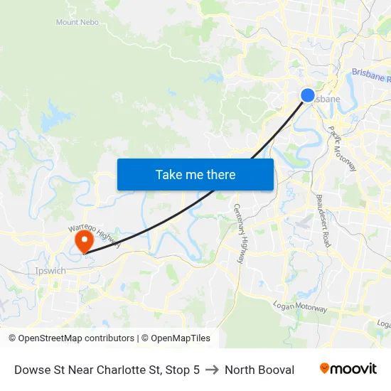 Dowse St Near Charlotte St, Stop 5 to North Booval map