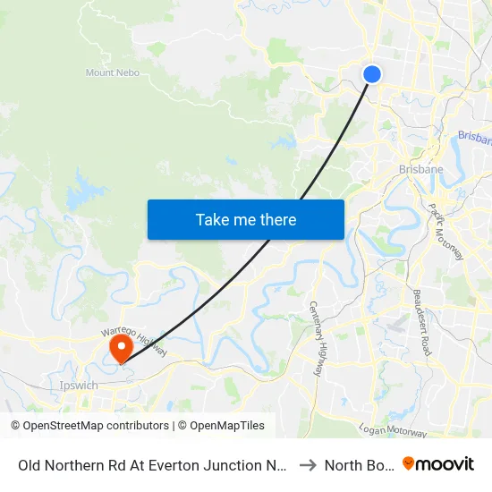 Old Northern Rd At Everton Junction Near Drake St to North Booval map