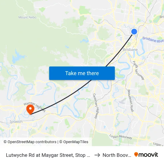 Lutwyche Rd at Maygar Street, Stop 17 to North Booval map
