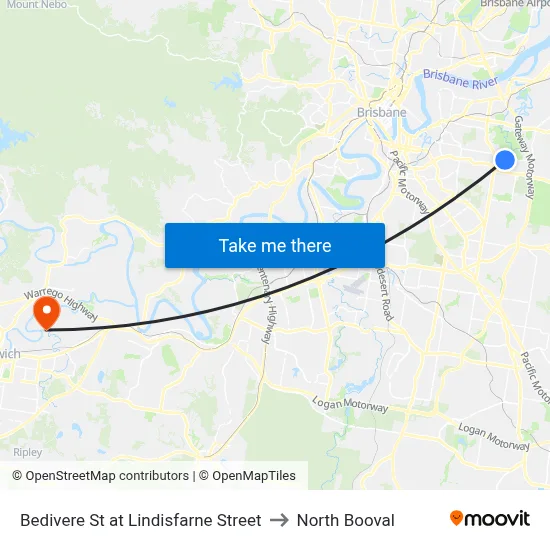 Bedivere St at Lindisfarne Street to North Booval map