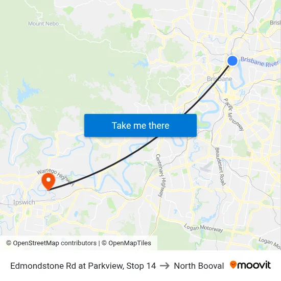 Edmondstone Rd at Parkview, Stop 14 to North Booval map