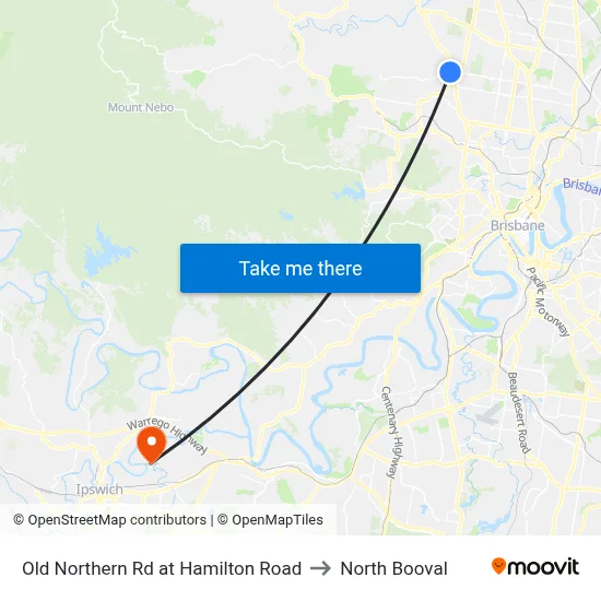 Old Northern Rd at Hamilton Road to North Booval map