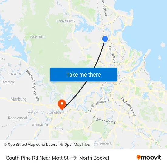 South Pine Rd Near Mott St to North Booval map