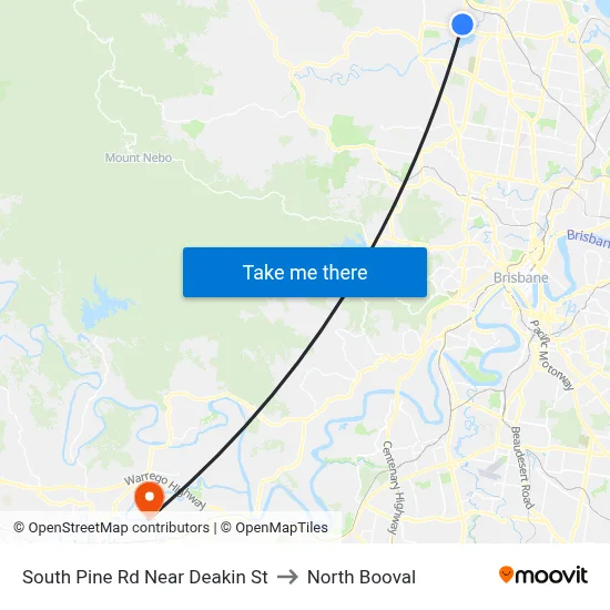 South Pine Rd Near Deakin St to North Booval map