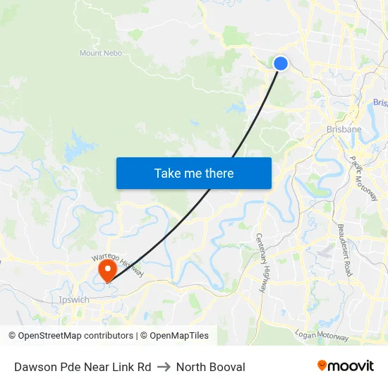 Dawson Pde Near Link Rd to North Booval map