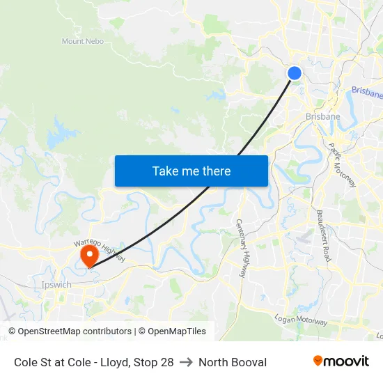 Cole St at Cole - Lloyd, Stop 28 to North Booval map
