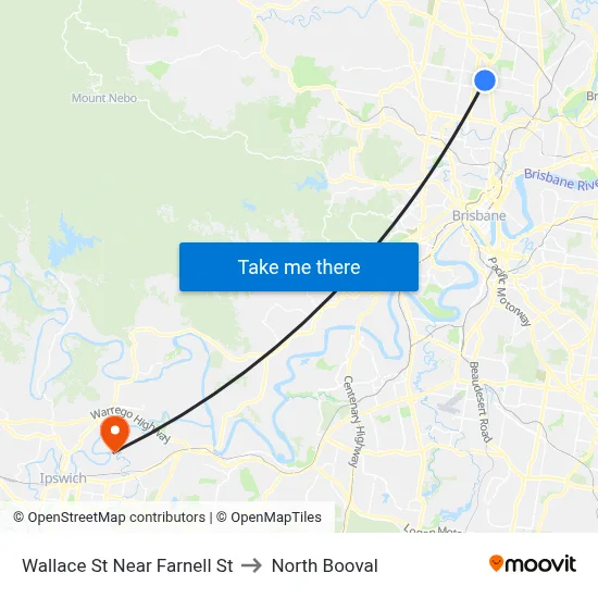 Wallace St Near Farnell St to North Booval map