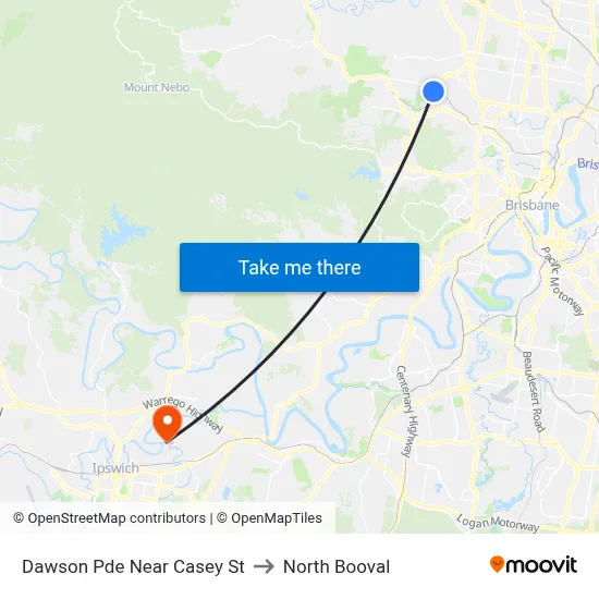 Dawson Pde Near Casey St to North Booval map
