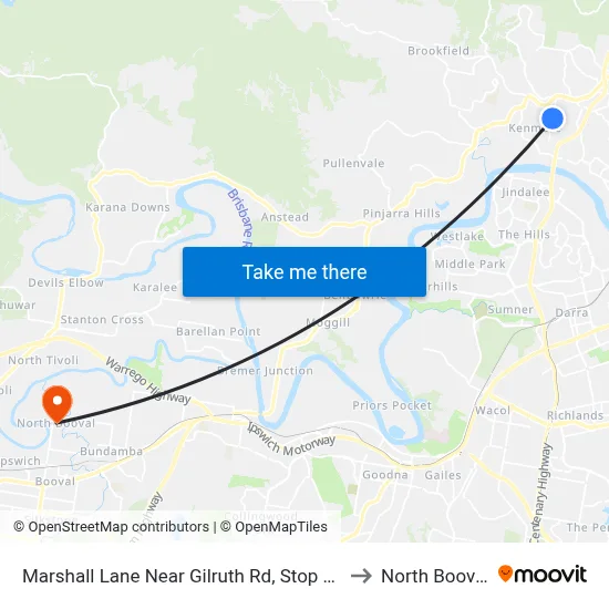 Marshall Lane Near Gilruth Rd, Stop 36 to North Booval map