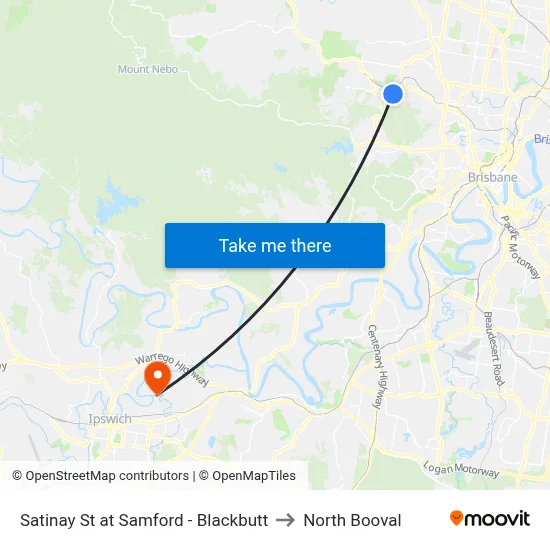 Satinay St at Samford - Blackbutt to North Booval map