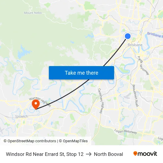 Windsor Rd Near Errard St, Stop 12 to North Booval map