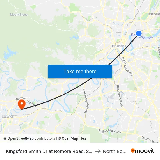 Kingsford Smith Dr at Remora Road, Stop 29 to North Booval map