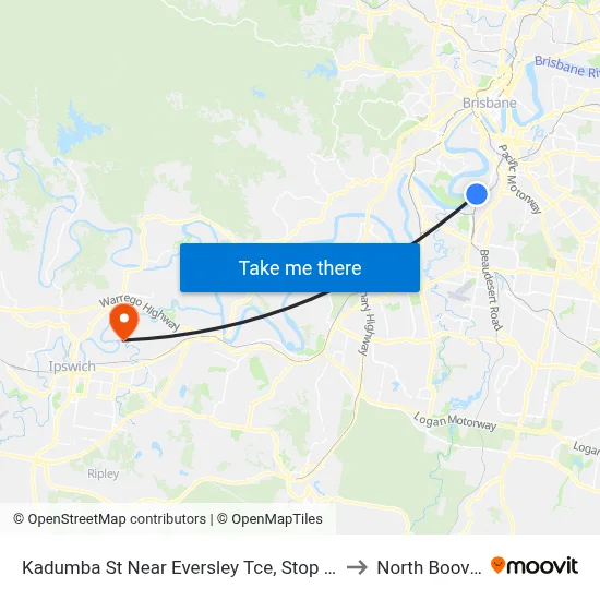 Kadumba St Near Eversley Tce, Stop 23 to North Booval map