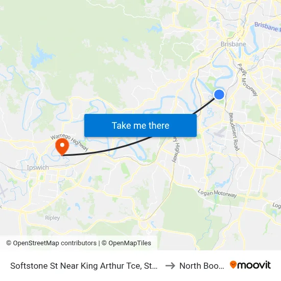 Softstone St Near King Arthur Tce, Stop 38 to North Booval map