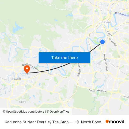 Kadumba St Near Eversley Tce, Stop 23 to North Booval map