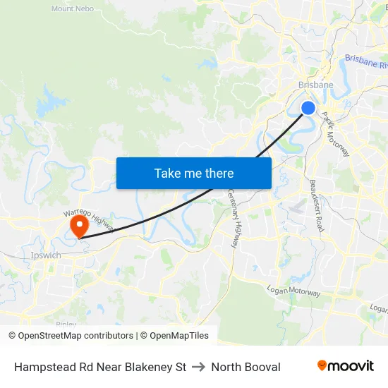 Hampstead Rd Near Blakeney St to North Booval map