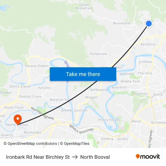 Ironbark Rd Near Birchley St to North Booval map