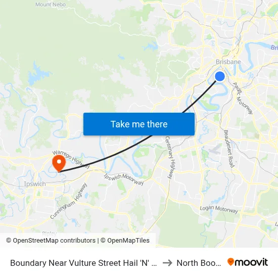 Boundary Near Vulture Street Hail 'N' Ride to North Booval map