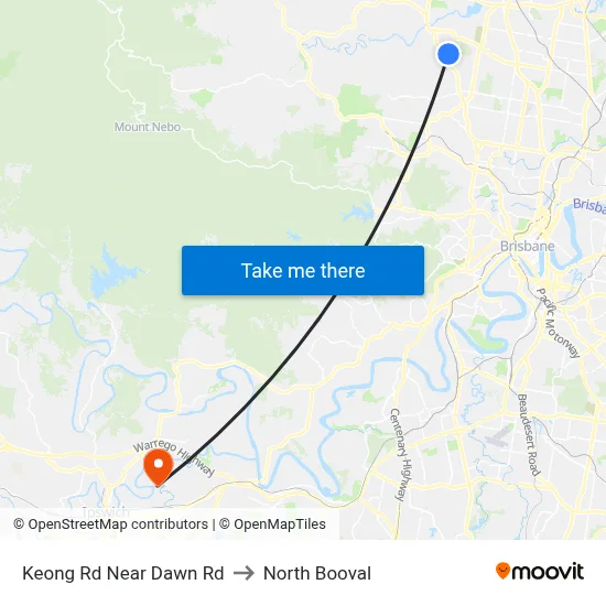 Keong Rd Near Dawn Rd to North Booval map