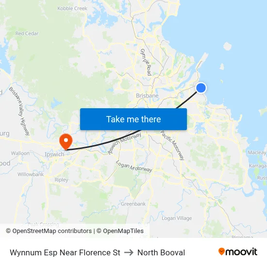 Wynnum Esp Near Florence St to North Booval map