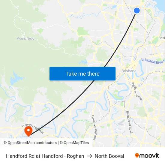 Handford Rd at Handford - Roghan to North Booval map